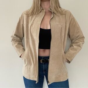 AMI cream suede jacket